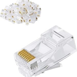 برطمان RJ45 CAT6 – فيش شبكات عالية الجودة لتوصيل كابلات الإنترنت بسرعة واستقرار